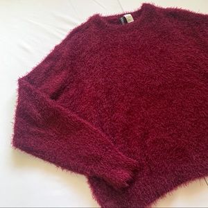 H&M Fuzzy Long Sleeve Sweater Fall Winter